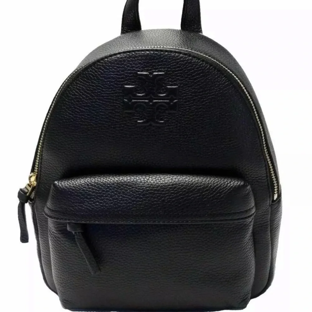 NWT! Tory Burch THEA Mini Pebble Leather Backpack Black Small Size -$395 - Picture 9 of 9